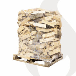 Buchen Brennholz rindenfrei 30/33cm, auf Palette im Netz, ca. 1,6 srm / 1rm, 500 kg