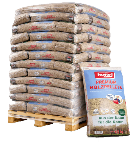 Hoyer Holzpellets ENplus A1 990kg 66 Saecke hoher Heizwert