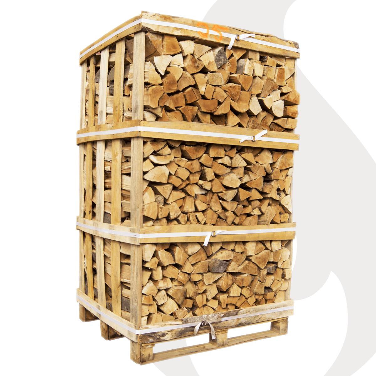 Buchen Brennholz 30-33 cm, ofenfertig auf Palette gestapelt, 3 srm – 1000 kg