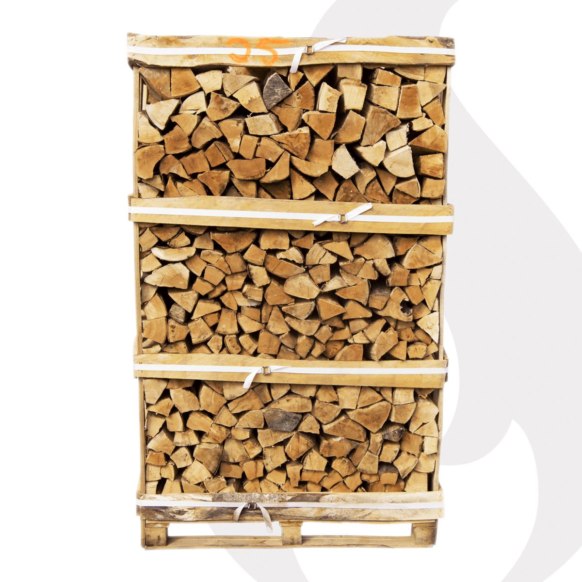 Brennholz Buche 30cm halbtrocken, auf Palette gestapelt, 1,8rm / 3srm – 1000 kg