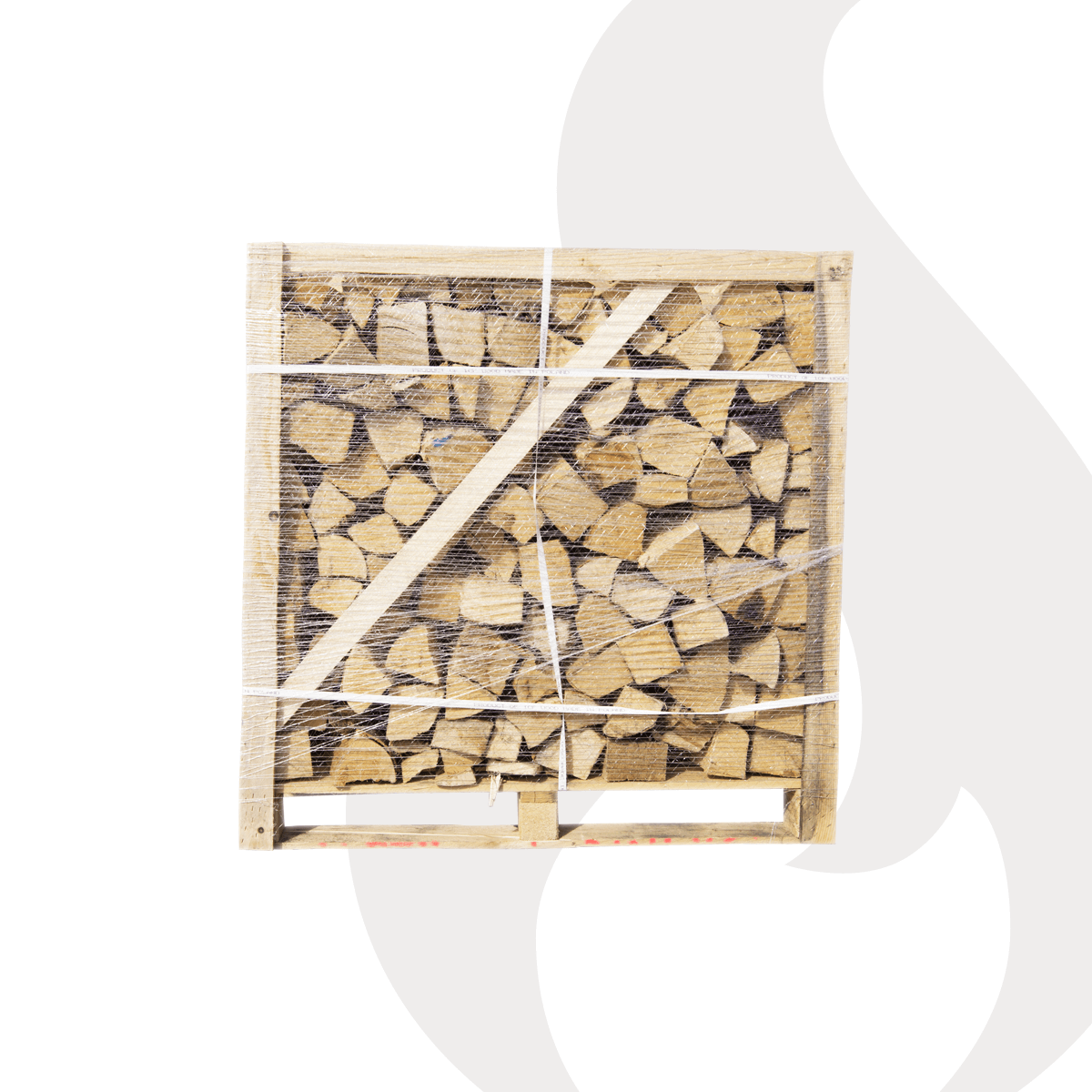 Brennholz Buche 25 cm, auf Palette gestapelt, 1 rm / 1,6 srm – 500 kg
